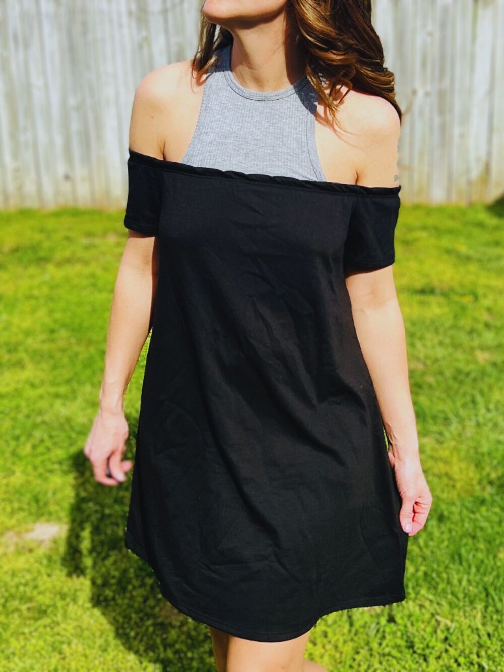 Black Off Shoulder Dress